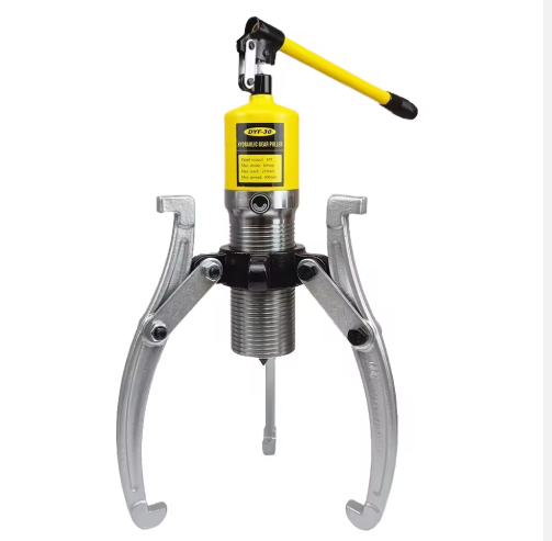 integrated hydraulic puller, 5t–50t, iron made, 30mm stroke, 140–500mm working range, universal for 2 jaw/3 jaw