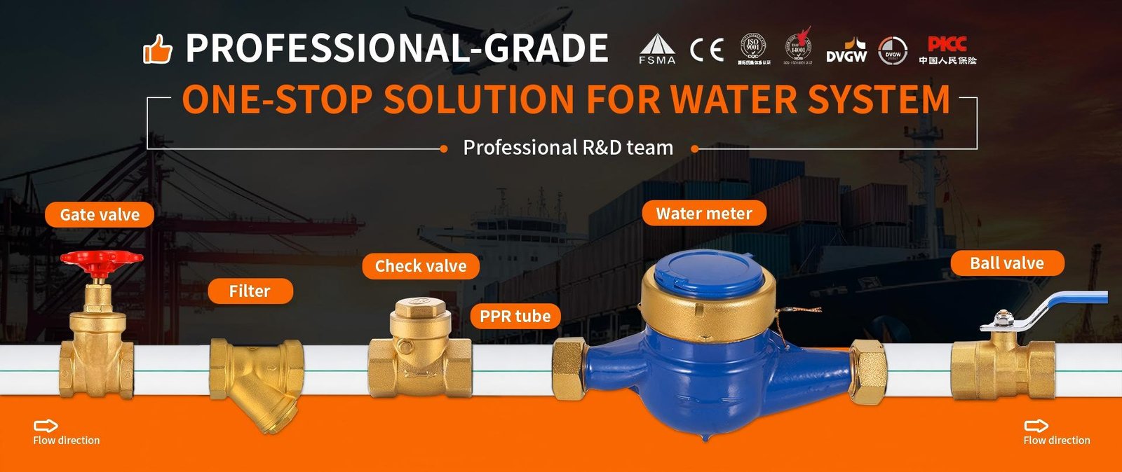 One-stop procurement solution for hardware tools, valves and pipe fittings from Chinese factories.