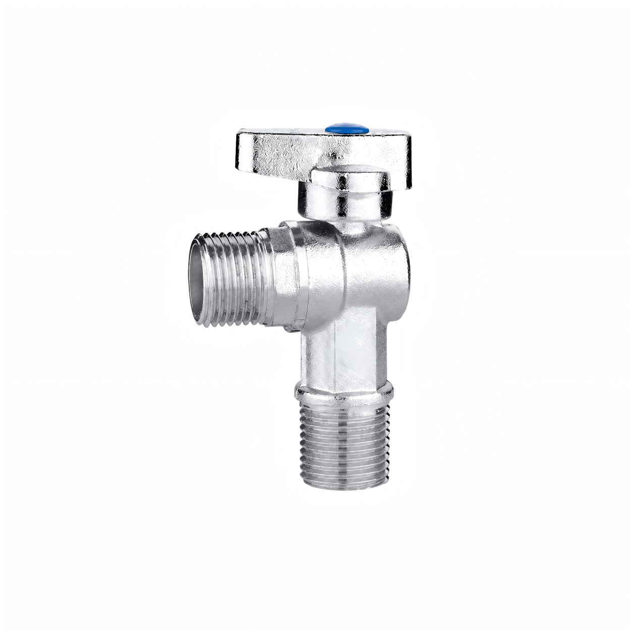 Brass Ball Core Angle Valve Plated