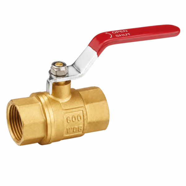 600 PSI full port brass ball valve with female threaded ends