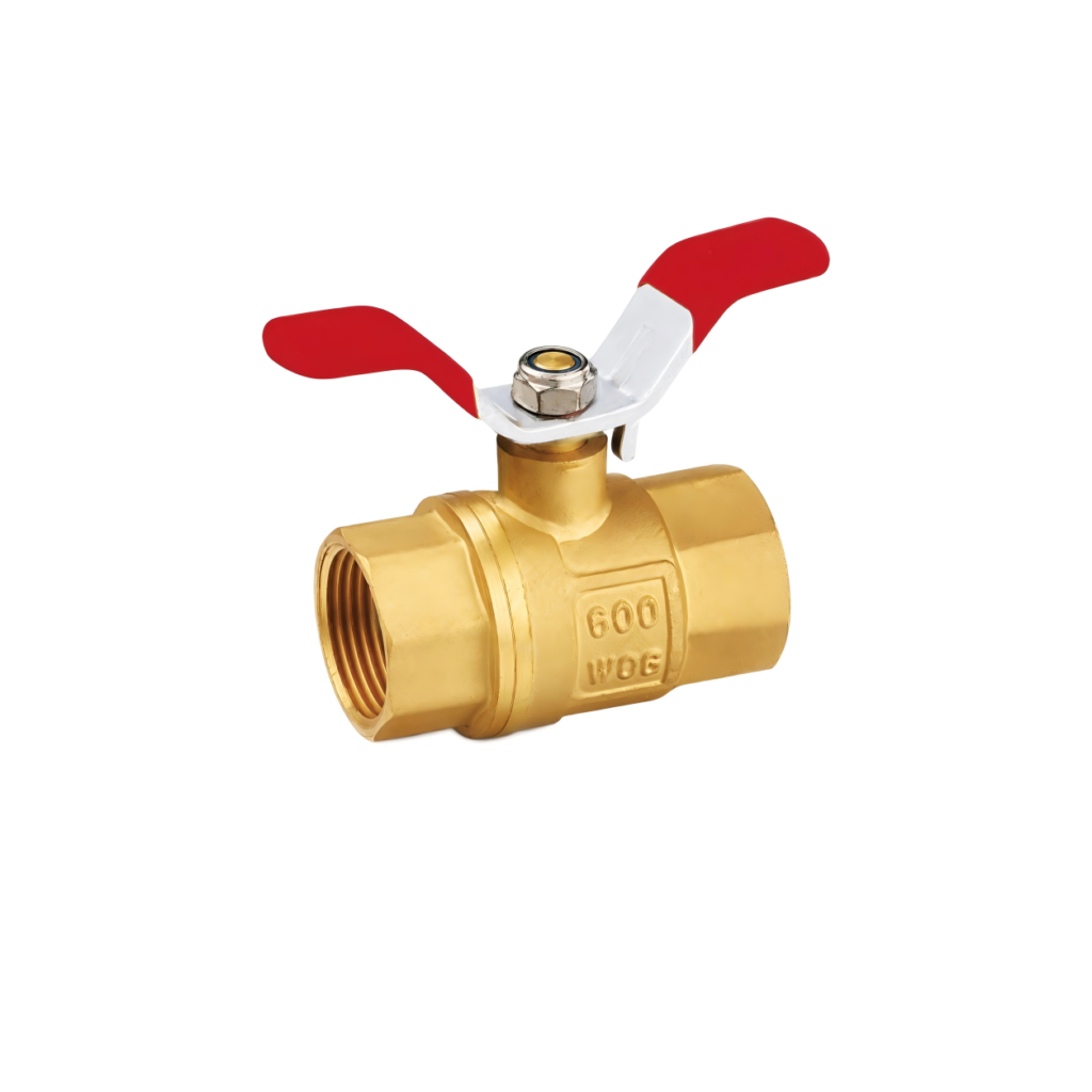 brass butterfly handle ball valve