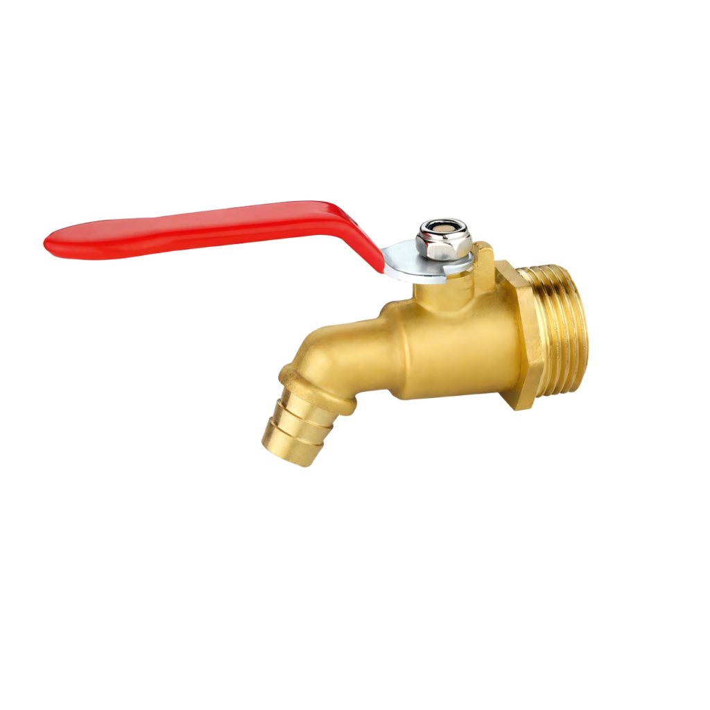 brass hot water faucet