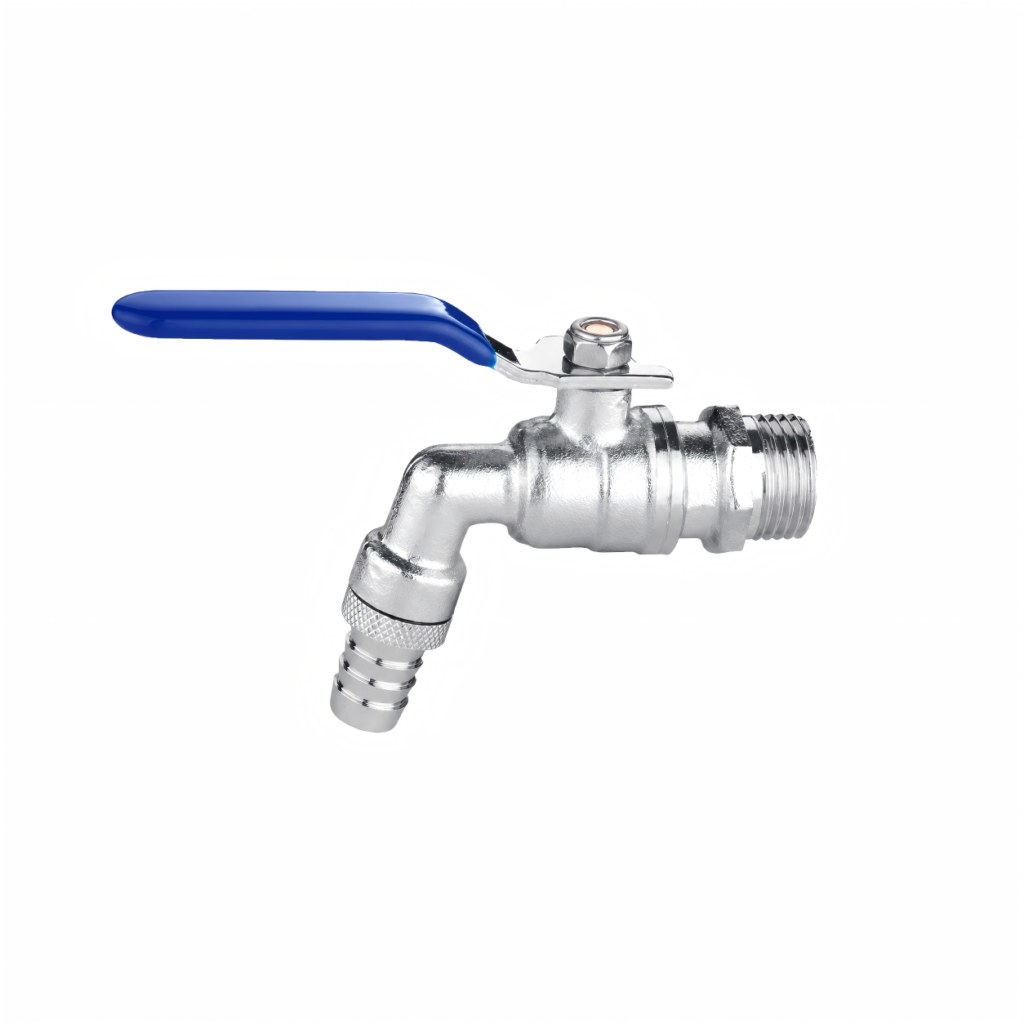 electroplated brass three way water faucet