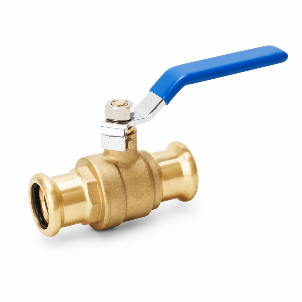 mini brass ball valve with blue handle