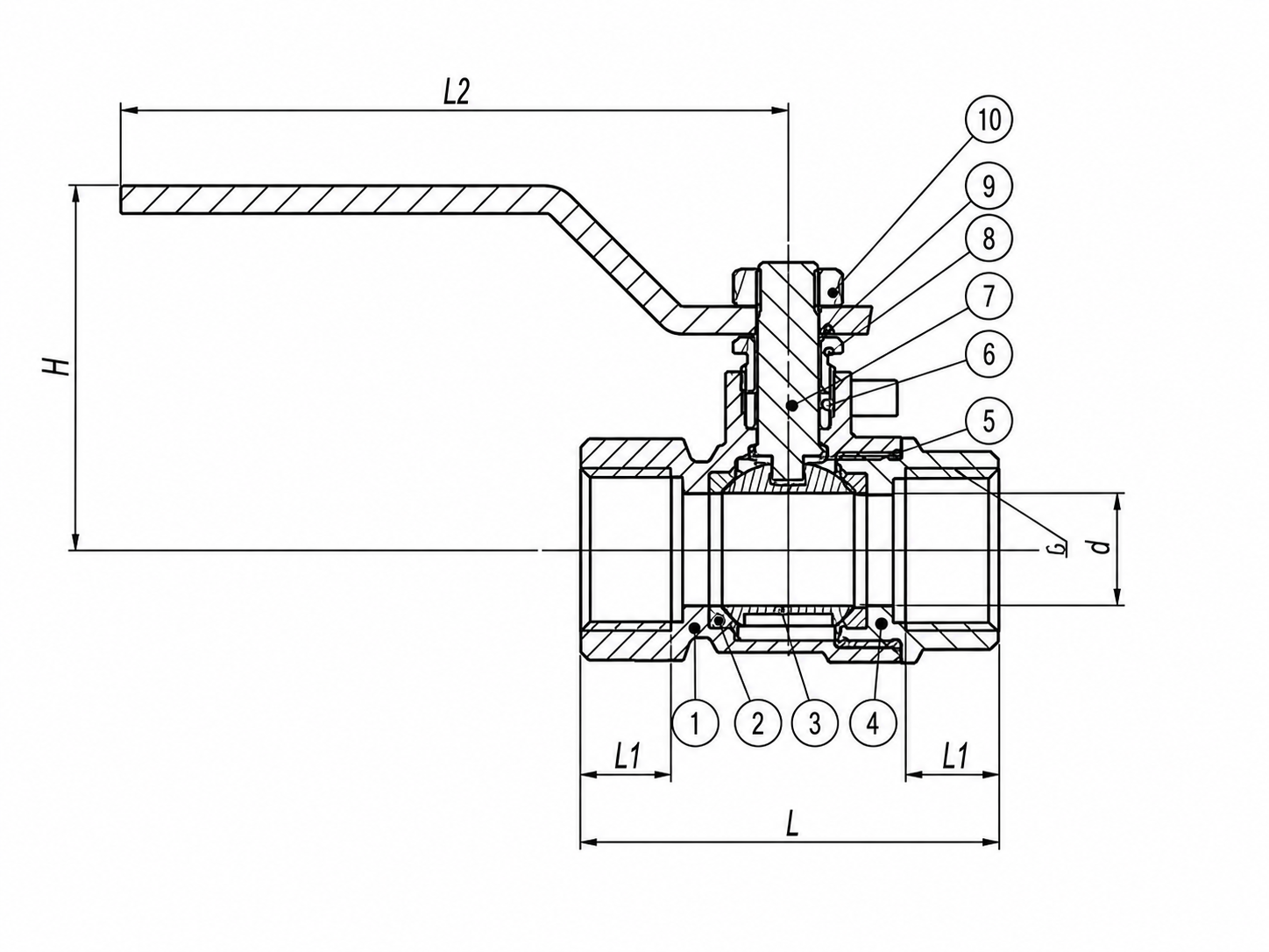 600 WOG Full Bore Bronze Ball Valve with Stainless Steel Ball BSP/NPT - Image 2