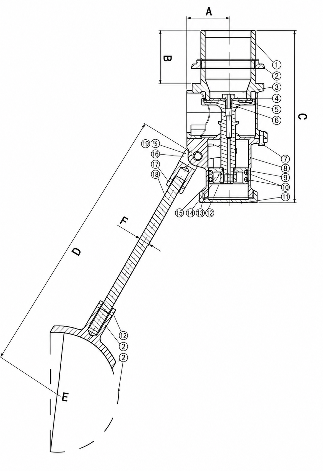 Bronze Float Valve with Copper Ball - Image 2