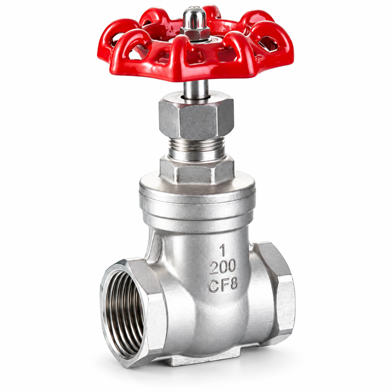 Stainless Steel Threaded Gate Valve with Handwheel – 1.6 MPa